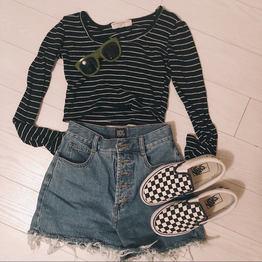 UO striped crop top